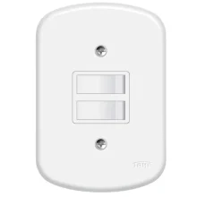 Interruptor 2 Teclas Paralelas 10A/250v Blanc Ref 642 Fame