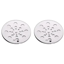 Kit 2 Grelhas Inox 10cm Redondo Tampa Abre Fecha