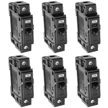 Kit 6 Disjuntor Nema 40A Unipolar Fame