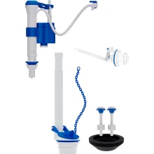 Kit Completo Para Caixa Acoplada Com Acionador Lateral Branco Blukit