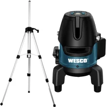 Kit Nível a Laser 5 Linhas + Tripé Wesco - Kit Profissional