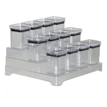 Kit Pote Porta Temperos Hermético c/ 13 peças Lumini Paramount