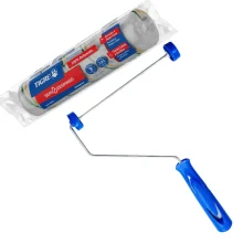 Kit Rolo de Lã Anti Respingo 23cm Ref. 1374 + Suporte P/ Rolo Simples Ref. 1301 Tigre