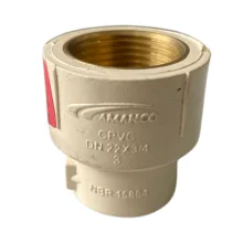 Luva de Transição Água Quente 22mm x 3/4 Super CPVC Amanco