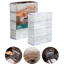 Organizador 4 Gavetas Multiuso Oculos Maquiagem Escritório