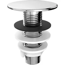 Plug Para Bidê Lavatório Cromado 1/2" x 50mm x 70mm Blukit