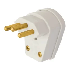 Plug 2P+T Saída Lateral 90º 20A/250v Cinza Ref 1482 Fame