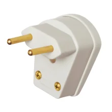 Plug 2P Saída Lateral 90º 10A/250v Cinza Ref 1453 Fame