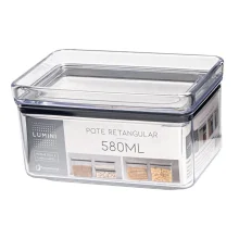 Pote Hermético Retangular Lumini 580ml Paramount
