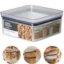 Pote Hermético Quadrado 1.060ml Lumini Cristal Paramount