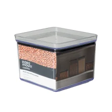 Pote Hermético Quadrado 3.040ml Lumini Cristal Paramount