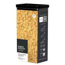 Pote Hermético Retangular Lumini Black 2.600ml Paramount