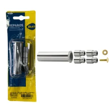 Prolongador Para Registro 40mm Padrão Deca e Similar ABS Cromado Blukit