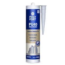PU 40 Adesivo Selante Multiuso Cinza PolyFort 360g Pulvitec
