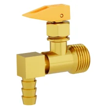 Registro De Bloqueio 90º Para Gás 1/2" NPT (M) x 3/8" TM Blukit