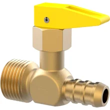 Registro De Bloqueio Para Gás 1/2" NPT (M) x 3/8" TM Blukit