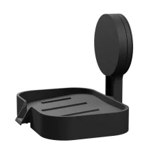 Saboneteira Com Adesivo Preto Fosco Astra