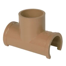 Tapa Furo Tee Soldavel 25mm Marrom Estrela