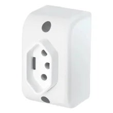 Tomada 2P+T 20A 250v Sobrepor Ref 2550 Fame