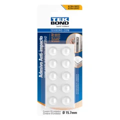 Adesivo Anti Impacto Bumper Gota 15,7mm G c/ 10 unidades Tekbond