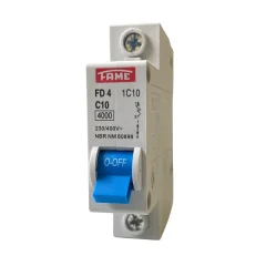 Disjuntor DIN Monopolar 1P 10A Curva C Fame