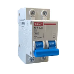 Disjuntor DIN Bipolar 2P 32A Curva C Fame