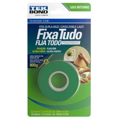 Fita Dupla Face Transparente 19mm x 2m TekBond