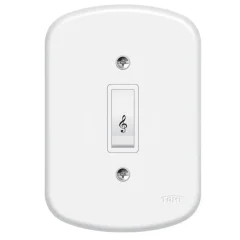 Pulsador 1 Tecla Campainha 10A/250v Blanc Ref 601 Fame