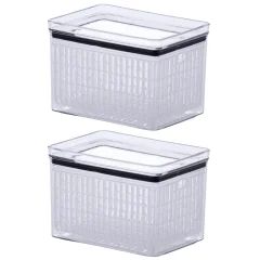 Kit 2 Potes Porta Tudo Fresh Hermético Lumini 1800ml Paramount