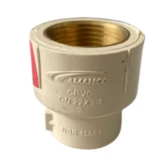 Luva de Transição Água Quente 22mm x 3/4 Super CPVC Amanco