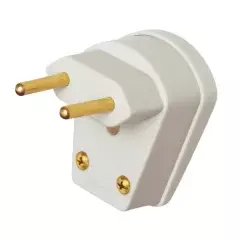Plug 2P Saída Lateral 90º 10A/250v Cinza Ref 1453 Fame