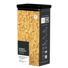 Pote Hermético Retangular Lumini Black 2.600ml Paramount