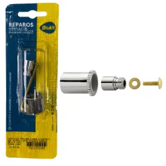 Prolongador Para Registro 10mm Padrão Deca e Similar ABS Cromado Blukit