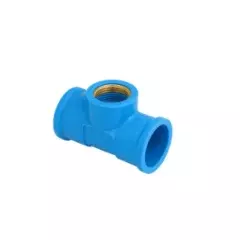 Te Soldável Com Bucha De Latão Para Água Azul 25x1/2 Krona
