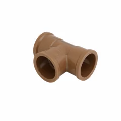 Te PVC Soldável Marrom 50mm Krona