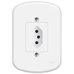 Tomada 2P+T 10A/250v Blanc Ref 1349 Fame