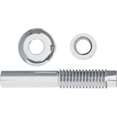 Tubo Ligação Ajustável Cromado Para Vaso Sanitário DN38 x 26cm Blukit