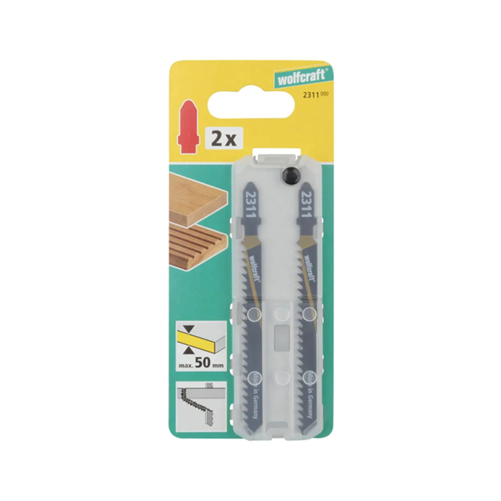 2 Lâminas em HCS para Tico Tico 231100 Wolfcraft