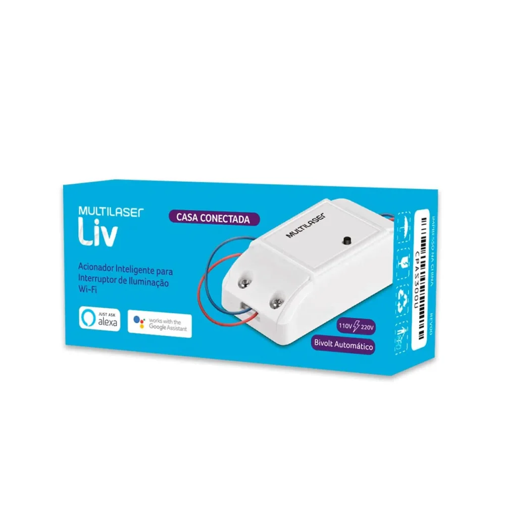 Acionador Inteligente para Interruptor de Iluminação Wi-Fi SE234 Multilaser