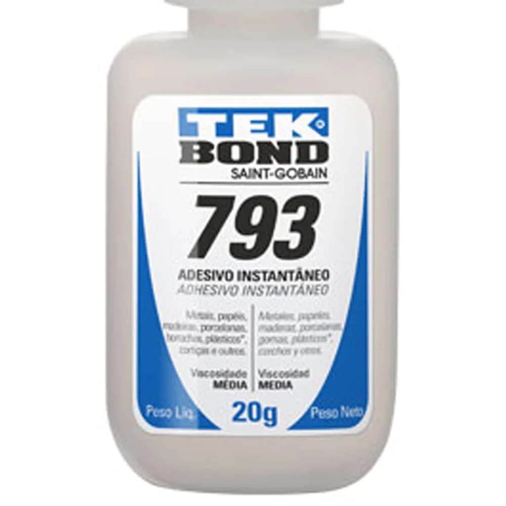 Adesivo Instantâneo Multiuso 793 Blister 20571002802 Tekbond 20g
