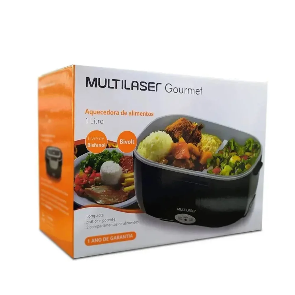 Aquecedor de Alimentos Gourmet com 60W 1 Litro Preto CE071 Multilaser Bivolt