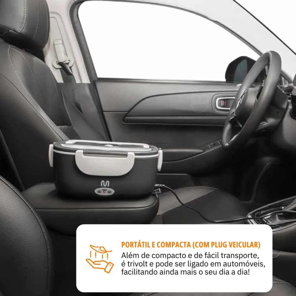 Aquecedor de Alimentos Gourmet com Cabo Veicular 60W 1 Litro CE271 Multilaser