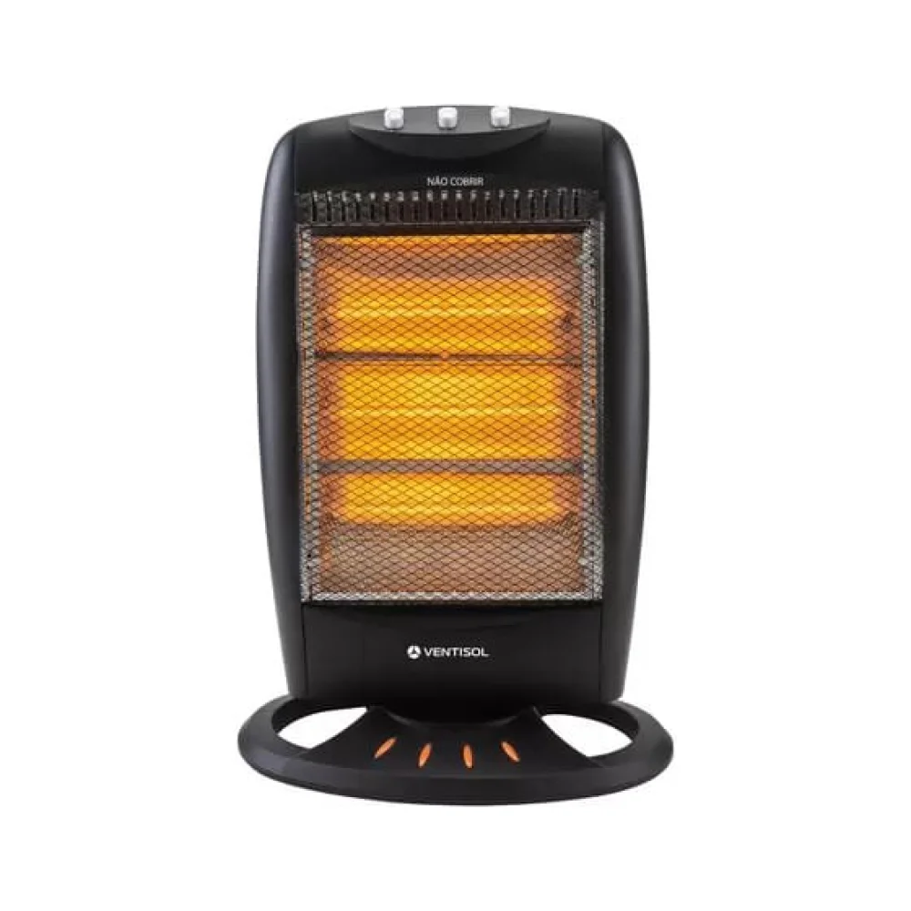 Aquecedor Doméstico Halógeno Portátil 1200 Watts AH-02 816 Ventisol 220 Volts