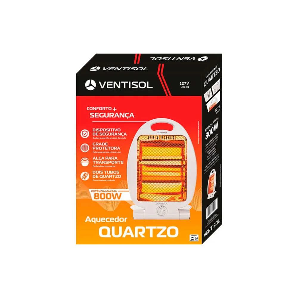 Aquecedor Elétrico Doméstico Quartzo Aq-01 813 Ventisol