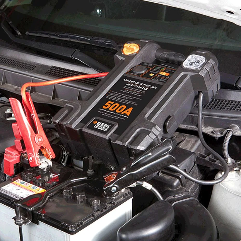Arrancador Auxiliar de Partida para Automóveis 500 Amperes 12V JS500S Black&Decker  Bivolt