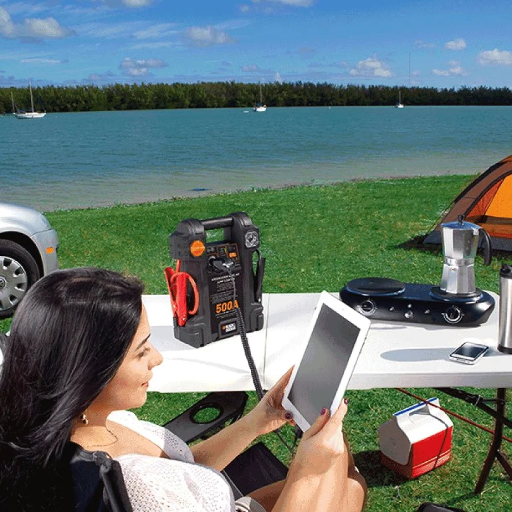 Arrancador Auxiliar de Partida para Automóveis 500 Amperes 12V JS500S Black&Decker  Bivolt