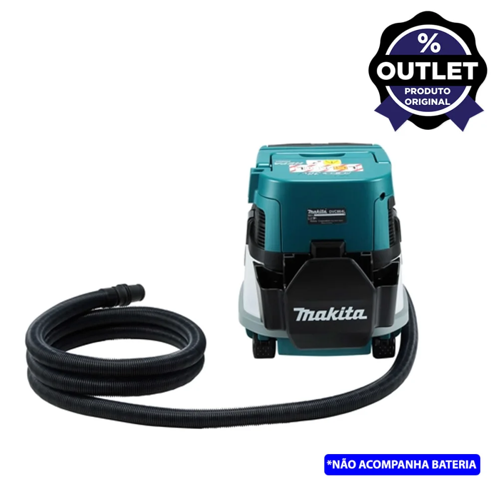 Aspirador de Pó com Filtro Hepa à Bateria Não acompanha DVC864LZ Makita Outlet
