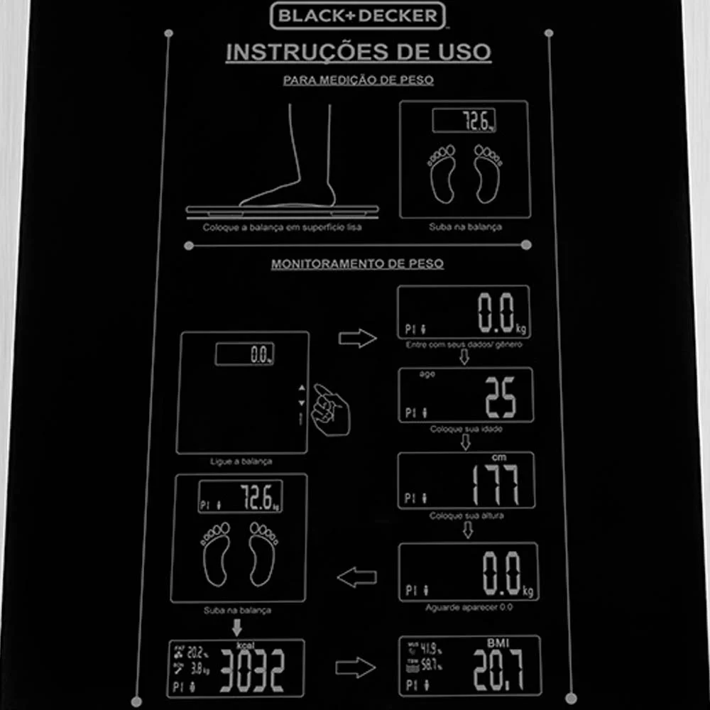 Balança de Banheiro BK55-BR BlackDecker