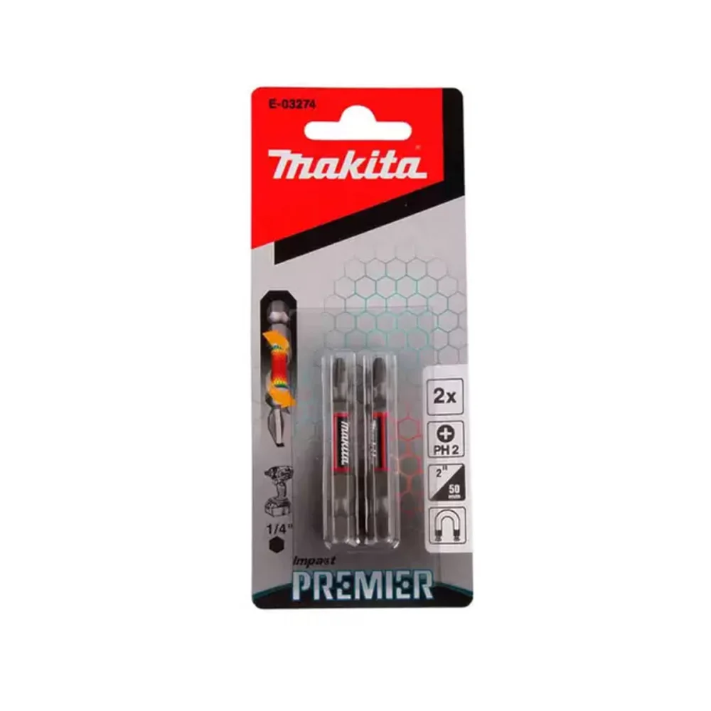 Bit de Torção Impact Ph2x50mm E-03274 Makita 2 Peç