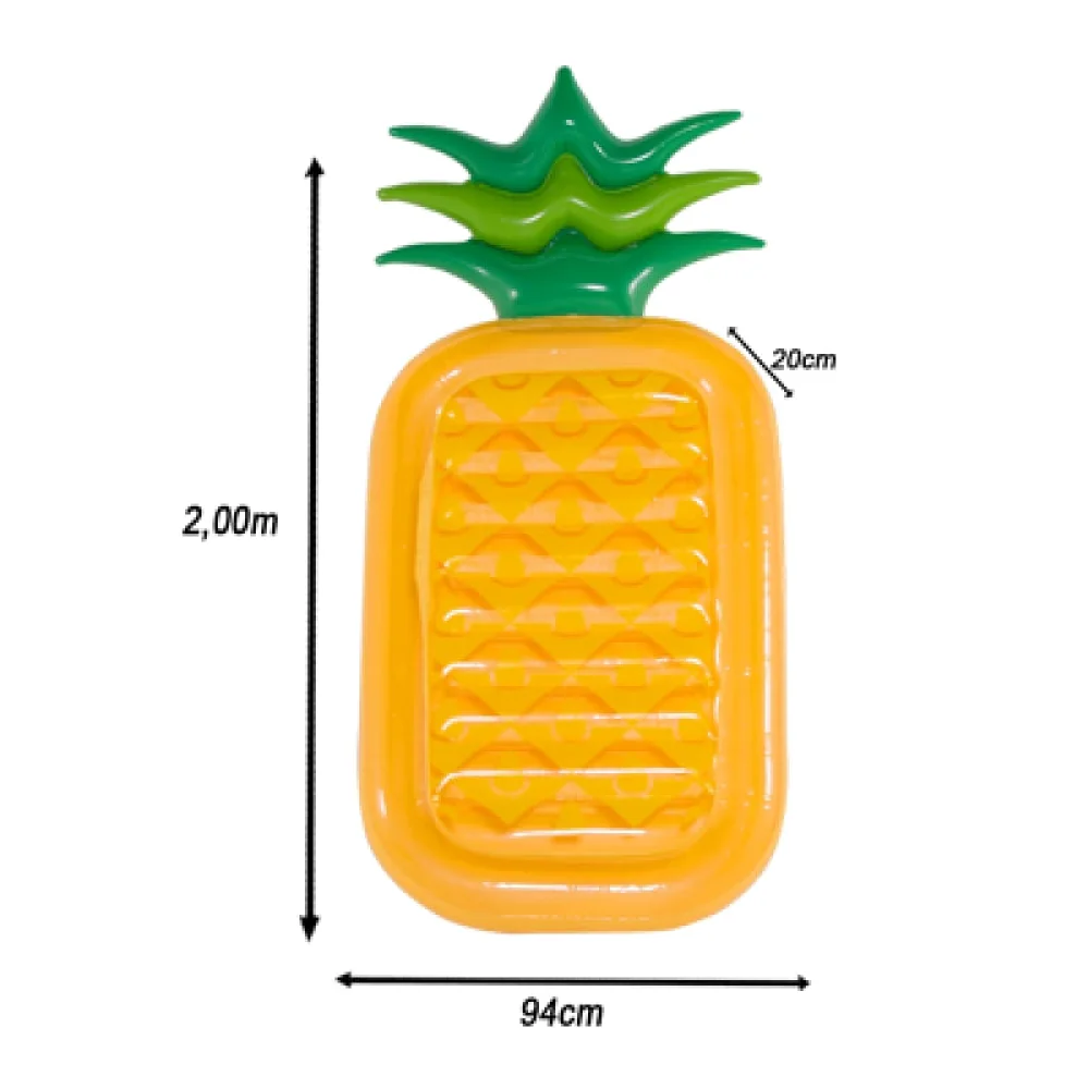 Boia Inflável Especial Gigante Adulto Abacaxi 151200 Belfix Amarela